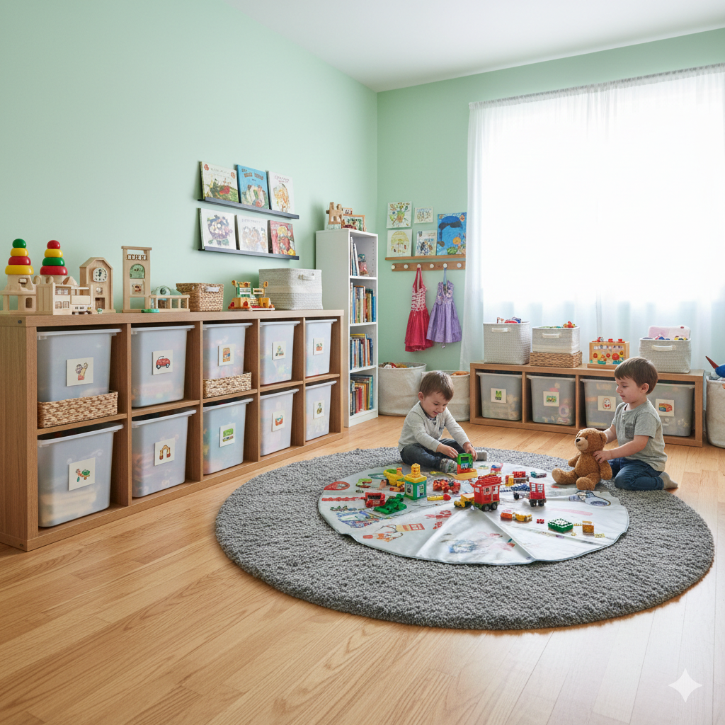 Kid-Friendly Organization: Stop Stepping on Legos with These 5 Tips kids-room-toy-organization