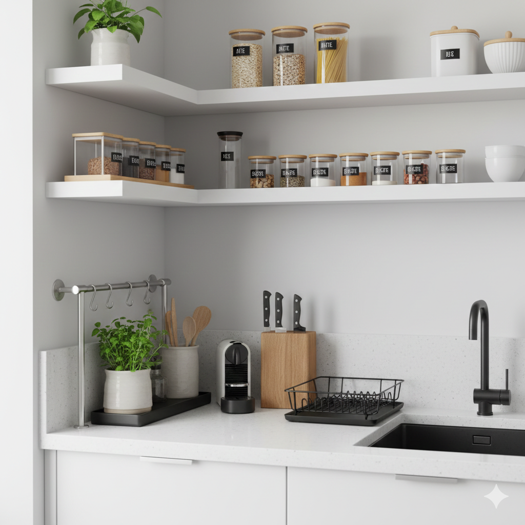 7 Genius Small Kitchen Organization Hacks to Double Your Space small-kitchen-organization-hacks